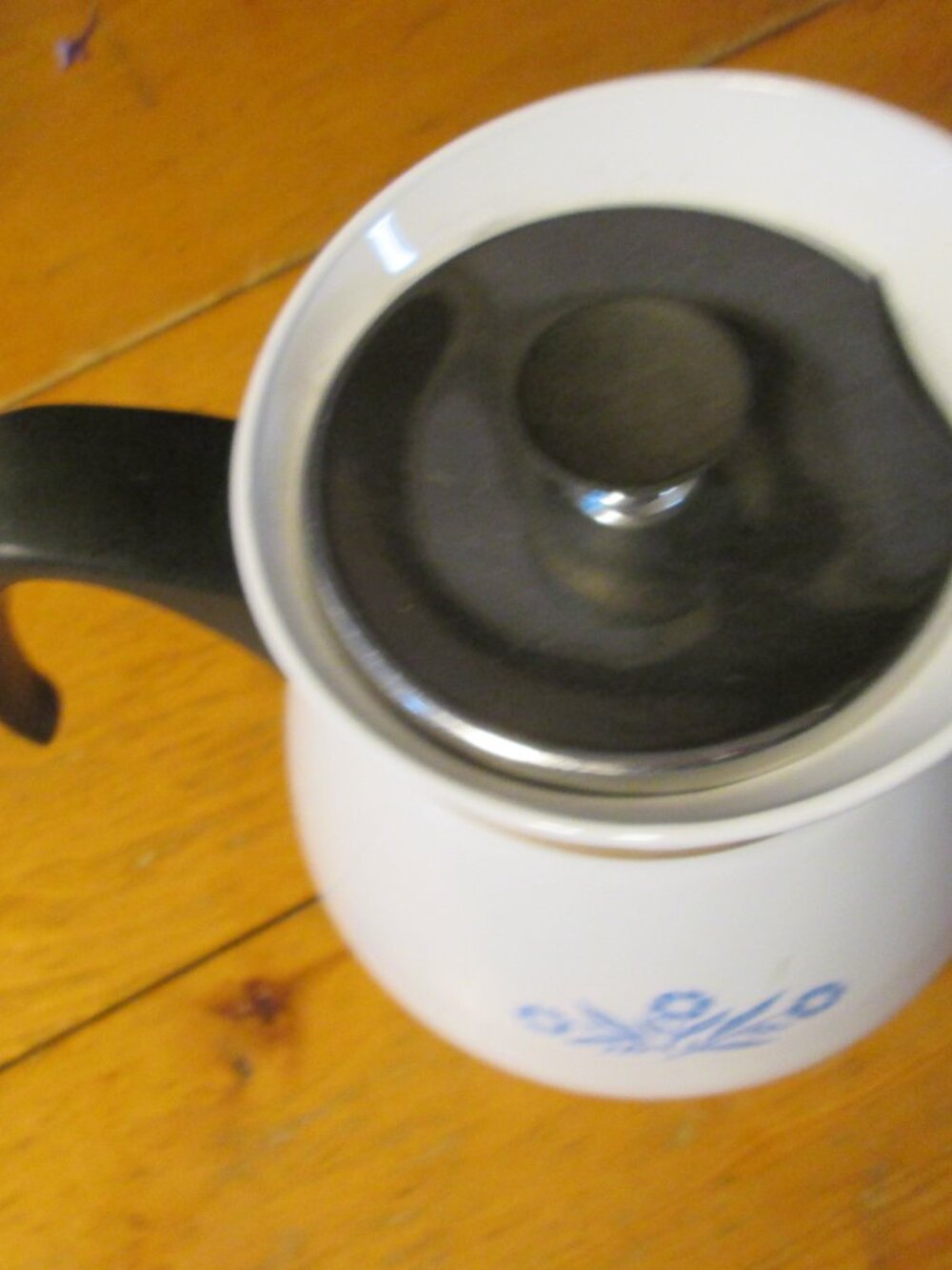 tg 1970a cornflower corning ware tea pot 2 qt very good vintage - Picture 6 of 6